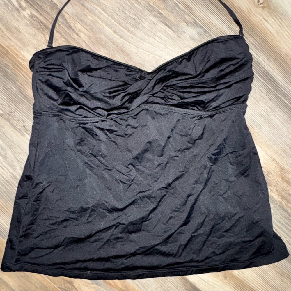 Women's Black Tankini Top